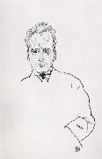 Egon Schiele Portrait of anton webern oil painting reproduction